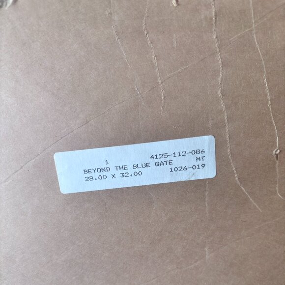 Print Beyond the Blue Gate.  Thelma Leaney Butler. 1989. - Picture 4 of 4